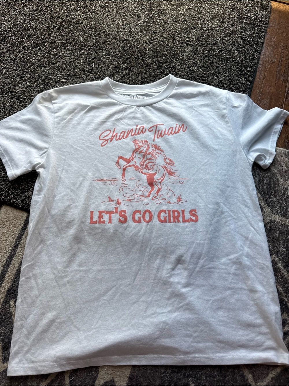 "Let's Go Girls" White Graphic Tee